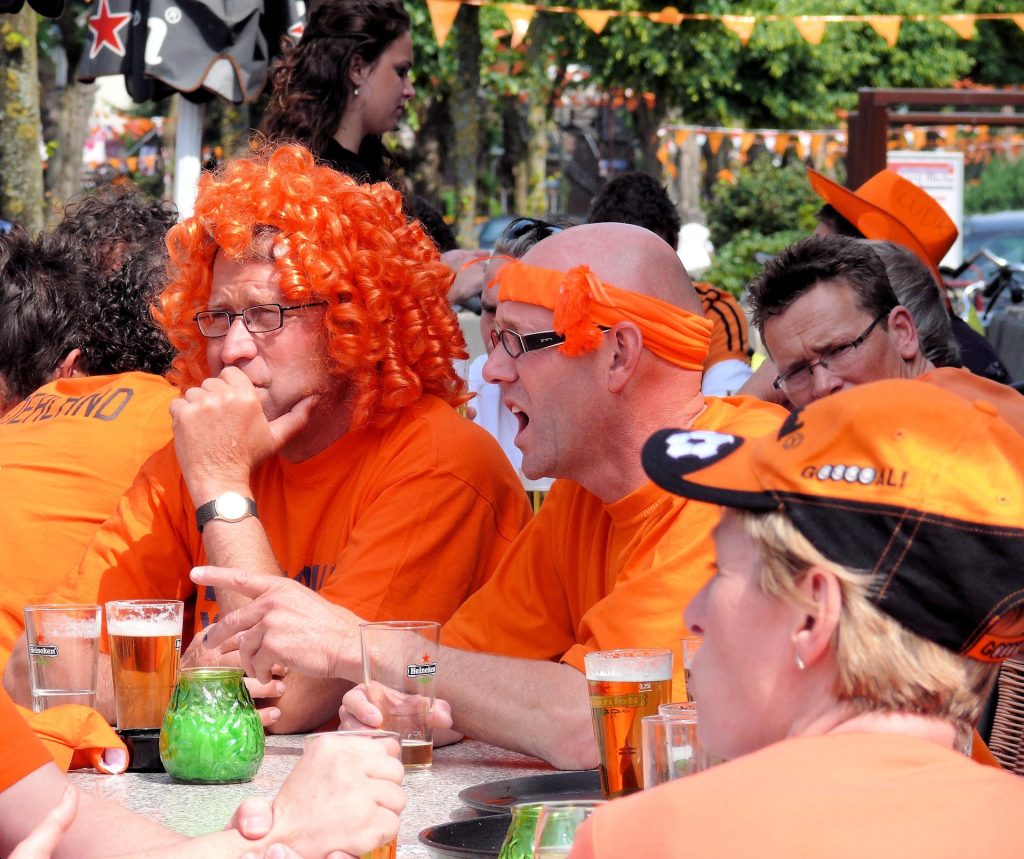 Image of Dutch fottball supporters